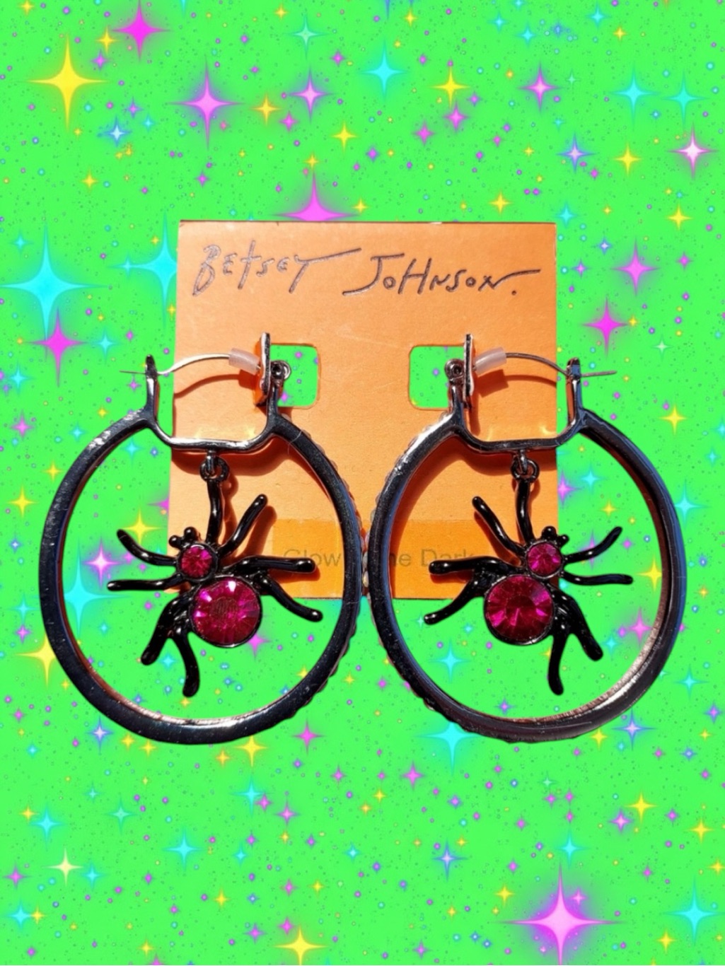 Nwt Betsey Johnson Goth Glam Whimsigoth Punk Grunge Emo Baddie Eclectic Earrings